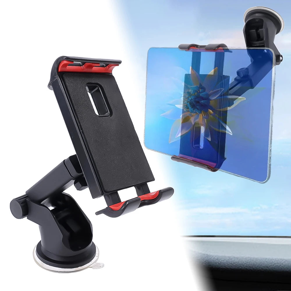 Universal Tablet Car Phone Holder for IPad 7.9 9.7 10.2 Samsung Z Fold 4 3 2 Rotatable Stong Suction Cup 4-11 Inch Phone Holder