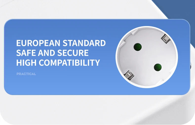 EU Plug Outlet 5 Sockets Electrical Socket No Extension Cord With or without it USB Type-C Ports Two specifications