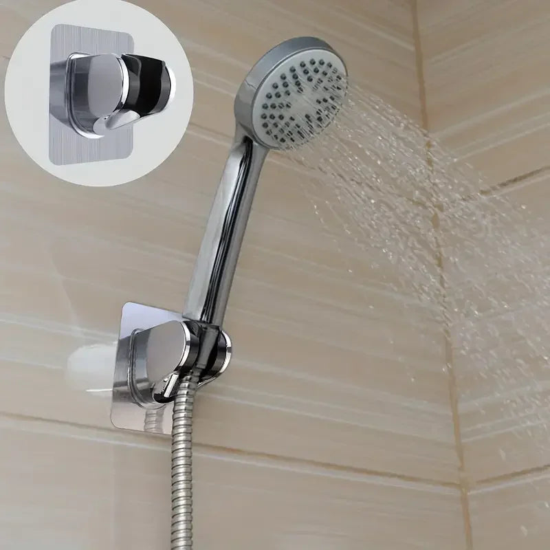 1Pcs Universal Showerhead Holder Wall Mounted Punch Free Household Adjustable Shower Bracket Self Adhesive Bathroom Accessories