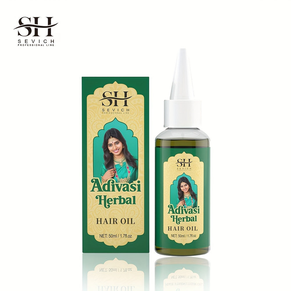 SEVICH Adivasi Herbal Hair Oil, 30ml, Moisturizing Scalp & Hair Care Serum for Dry, Frizzy Hair with Natural Ingredients, Includes Dropper