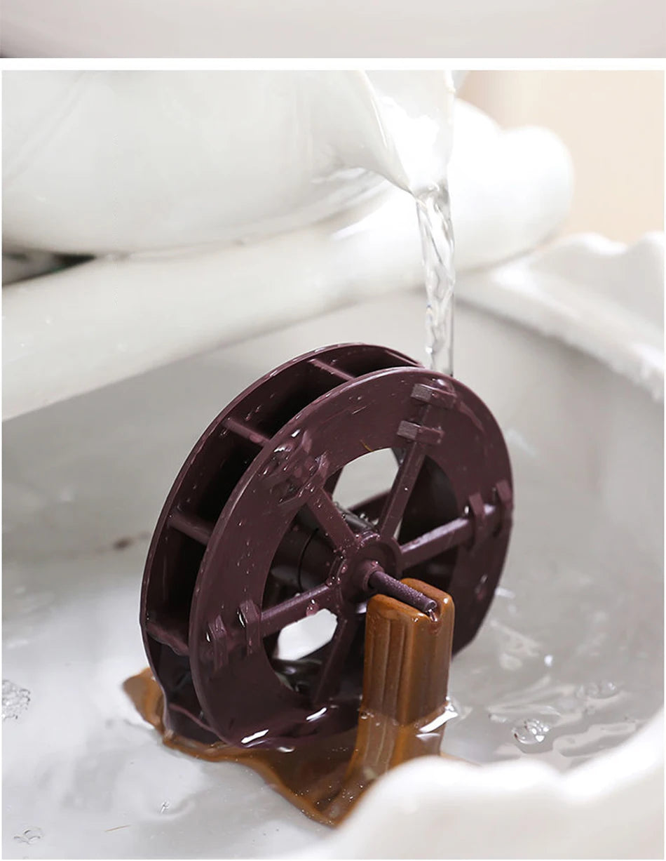 White Creative Lotus Fountain Water Tank, Living Room Spray Water Humidification, Atomized Fish Tank Decoration, Office Desktop