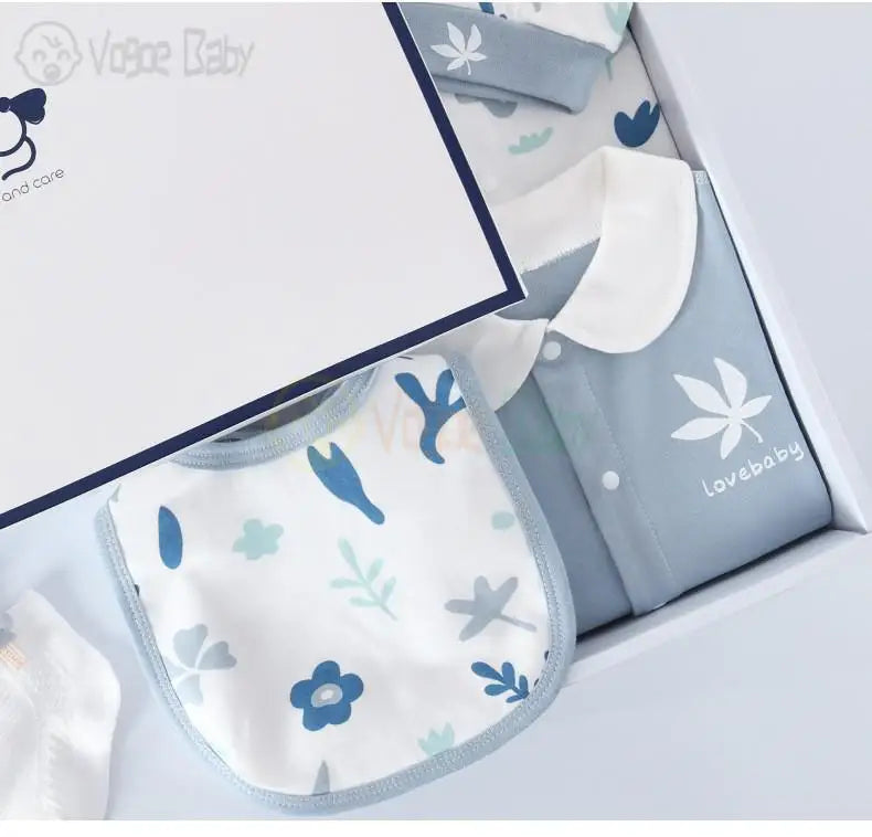 Pure Cotton Newborn Clothes Baby Gift Cotton Baby Set 0-12 Months Spring Winter Kids Clothes Suit Baby Girl Unisex Set No Box