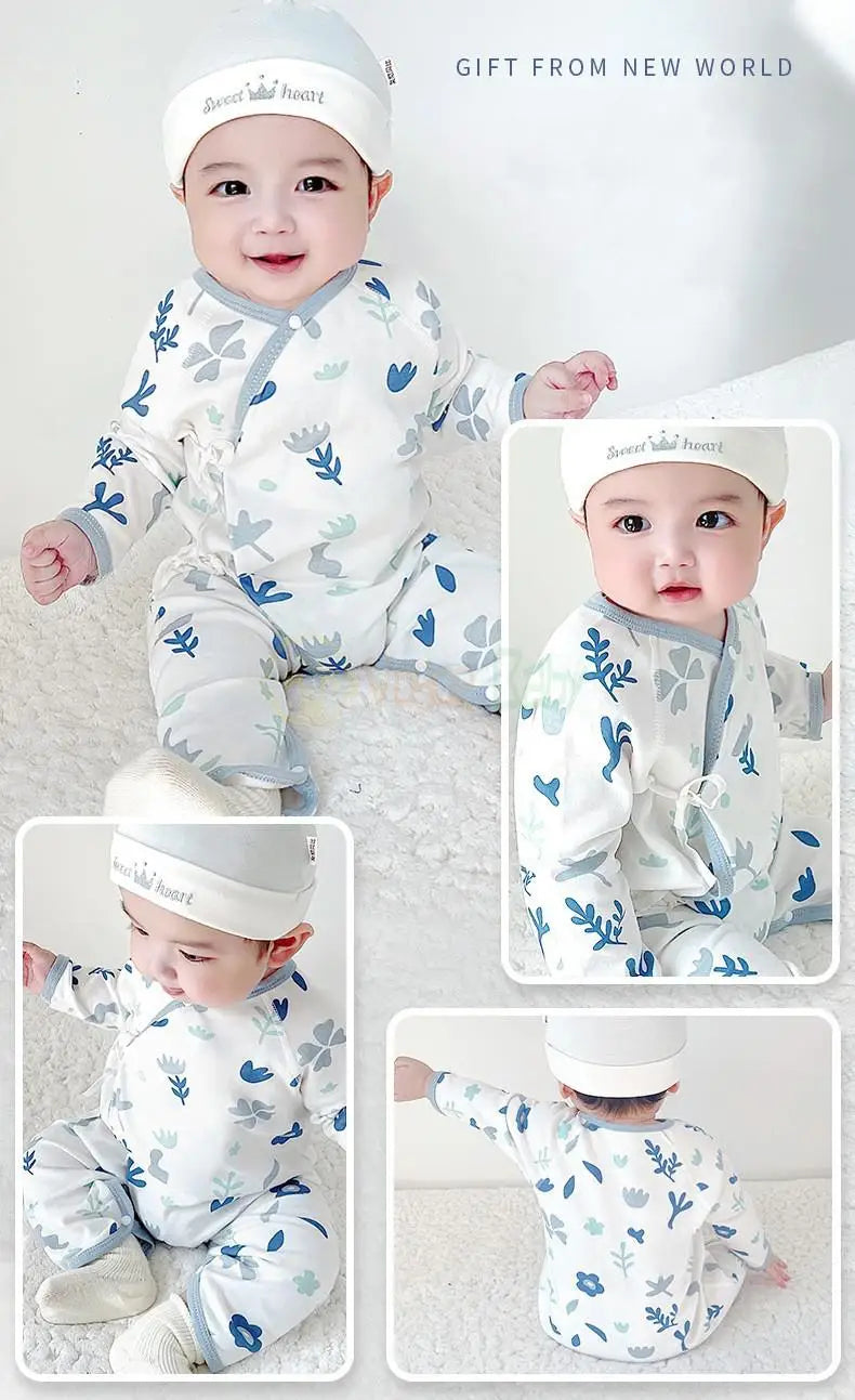 Pure Cotton Newborn Clothes Baby Gift Cotton Baby Set 0-12 Months Spring Winter Kids Clothes Suit Baby Girl Unisex Set No Box