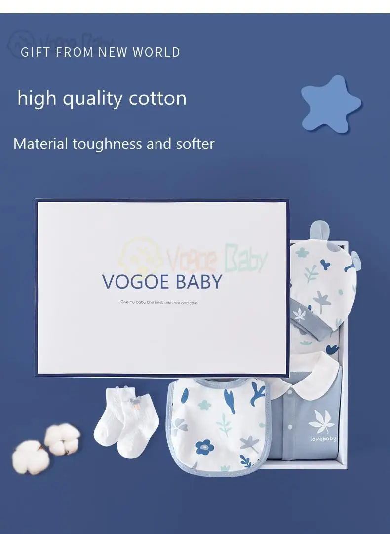 Pure Cotton Newborn Clothes Baby Gift Cotton Baby Set 0-12 Months Spring Winter Kids Clothes Suit Baby Girl Unisex Set No Box